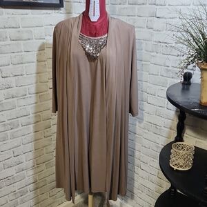 Haani Brown Dress with Elegant Detail